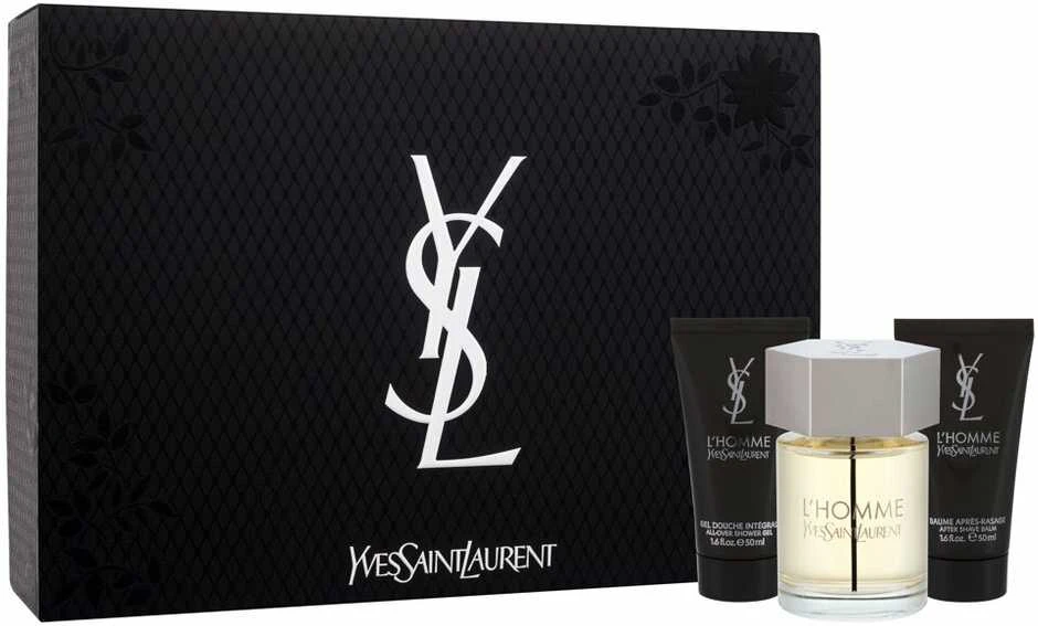 Yves Saint Laurent L´Homme rinkinys vyrams (EDT, 100 ml + balzamas po skutimosi, 50 ml + dušo želė, 50 ml)