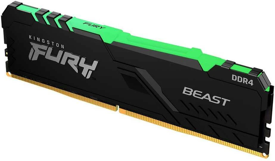 Kingston Fury Beast DDR4 atminties modulis su žaliu radiatoriu