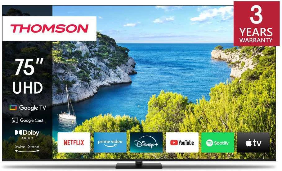 „THOMSON 75“ UHD išmanusis „GOOGLE“ televizorius