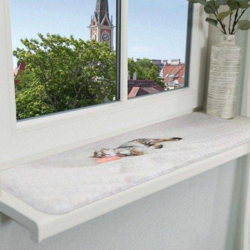 Trixie kačių lova universali kačių lova ant palangės , 90x28 cm, pilka