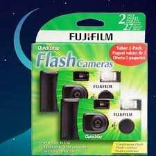 Fujifilm QuickSnap, vienkartinis fotoaparatas, su blykste. 400/135/27 (X2 vnt.)