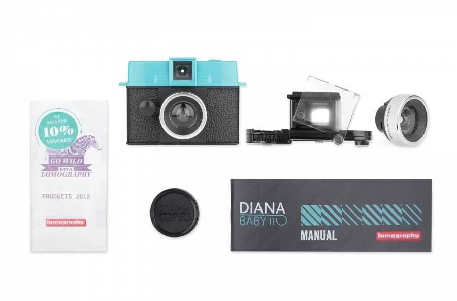 Lomographische Ag Lomography fotoaparatas Diana Baby&12 mm objektyvas [D]
