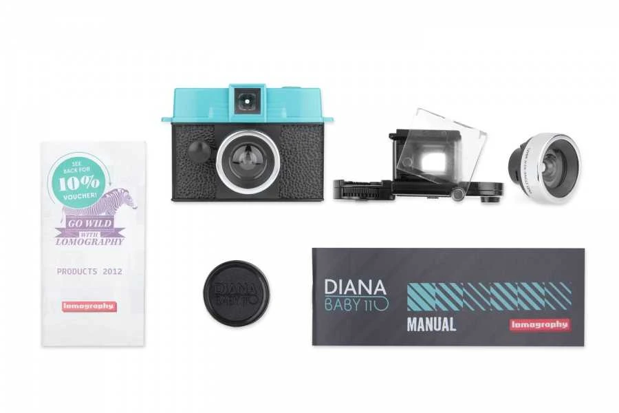 Lomographische Ag Lomography fotoaparatas Diana Baby&12 mm objektyvas [D]
