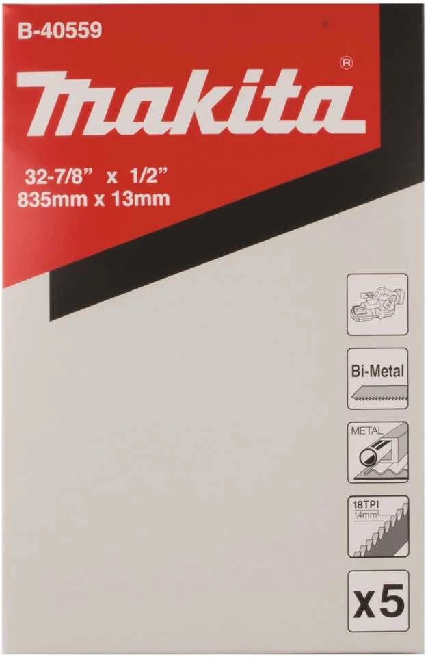 Makita 13x835MM, 5vnt.18TPI, METALL 2-3mm, DPB181, DPB183 B-40559