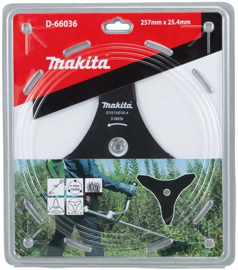 Makita 3-ašmenų krūmapjovės peilis, 257x25,4MM D-66036