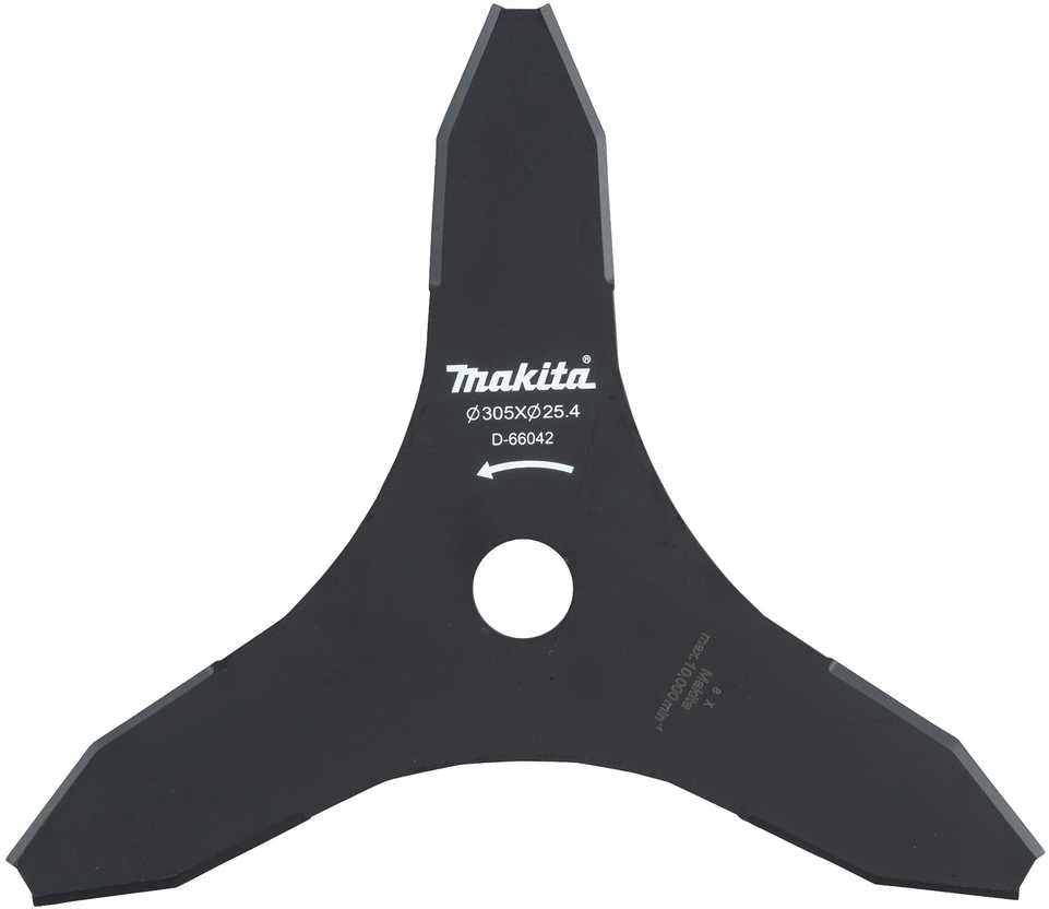 Makita D-66042 3-ašmenų krūmapjovės peilis, 305x25,4 mm