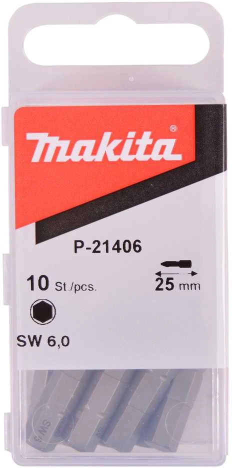 Makita Šešiakampis sukimo antgalis 25X6 (10Vnt.) P-21406