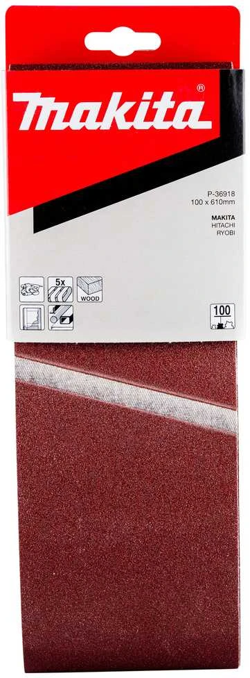 Makita Šlifavimo juosta 100x610 K100(5Vnt.) 9403 9404 P-36918