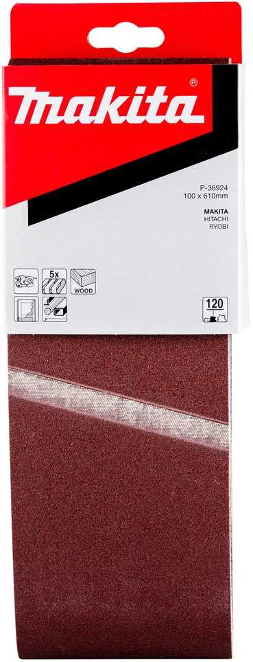 Makita Šlifavimo juosta 100x610 K120(5Vnt.) 9403 9404 P-36924