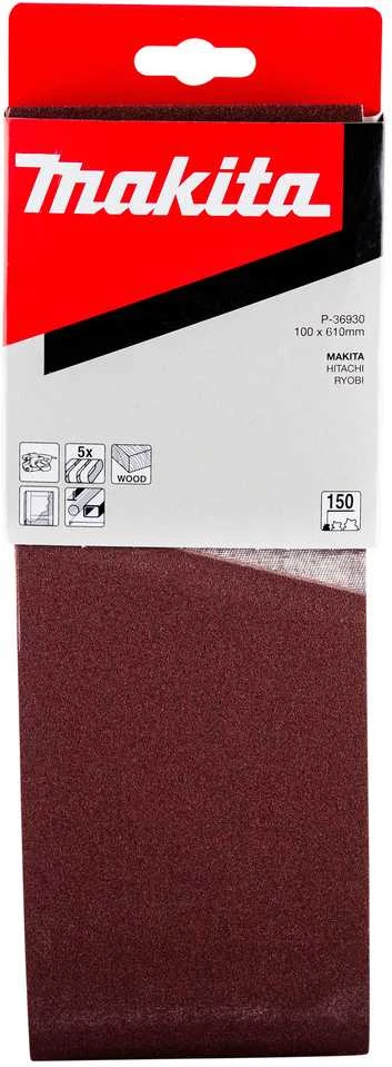 Makita Šlifavimo juosta 100x610 K150(5Vnt.) 9403 9404 P-36930