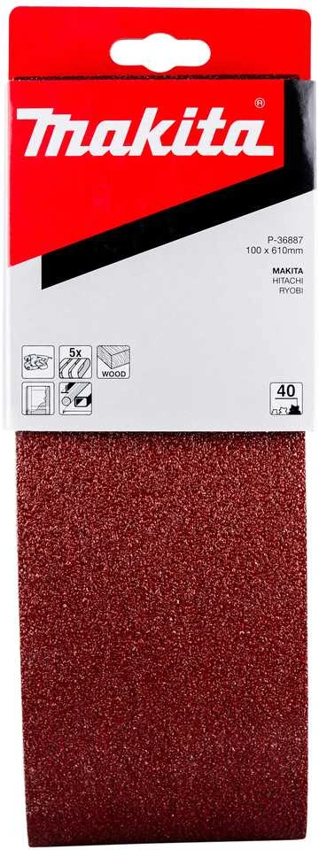 Makita Šlifavimo juosta 100x610 K40(5Vnt.) 9403 9404 P-36887