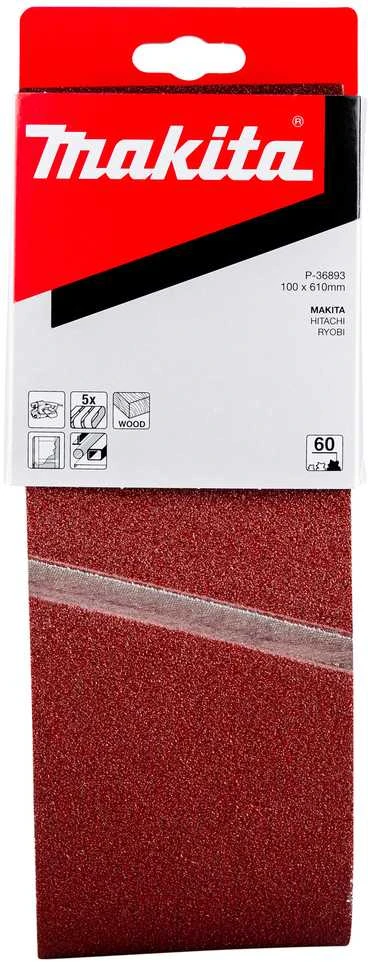 Makita Šlifavimo juosta 100x610 K60(5Vnt.) 9403 9404 P-36893