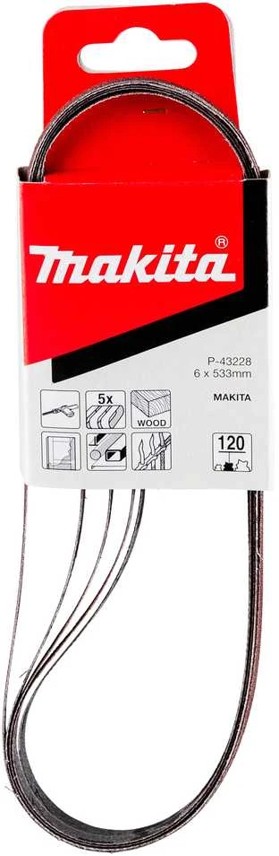 Makita Šlifavimo juosta 6X533 K120 (5Vnt.) 9032 P-43228