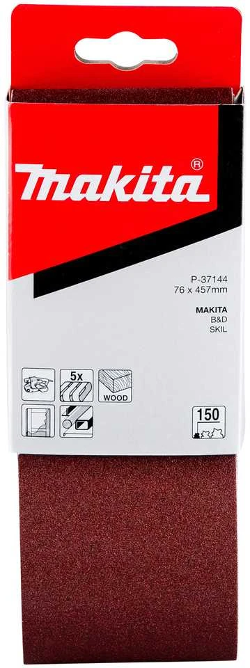 Makita Šlifavimo juosta 76x457 K150(5Vnt.) 9910 9911 P-37144