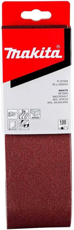 Makita Šlifavimo juosta 76x533 K100(5Vnt.) 9903 P-37203