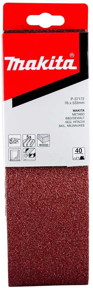 Makita Šlifavimo juosta 76x533 K40 (5Vnt.) 9903 P-37172