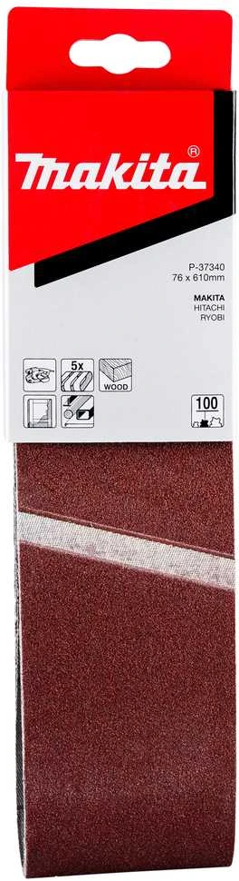 Makita Šlifavimo juosta 76x610 K100(5Vnt.) 9920 P-37340