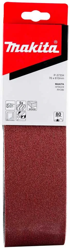 Makita Šlifavimo juosta 76x610 K80(5Vnt.) 9920 P-37334