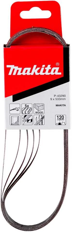 Makita Šlifavimo juosta 9X533 K120 (5Vnt.) 9032 P-43290