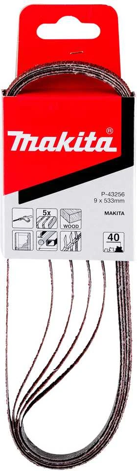 Makita Šlifavimo juosta 9X533 K40 (5Vnt.) 9032 P-43256