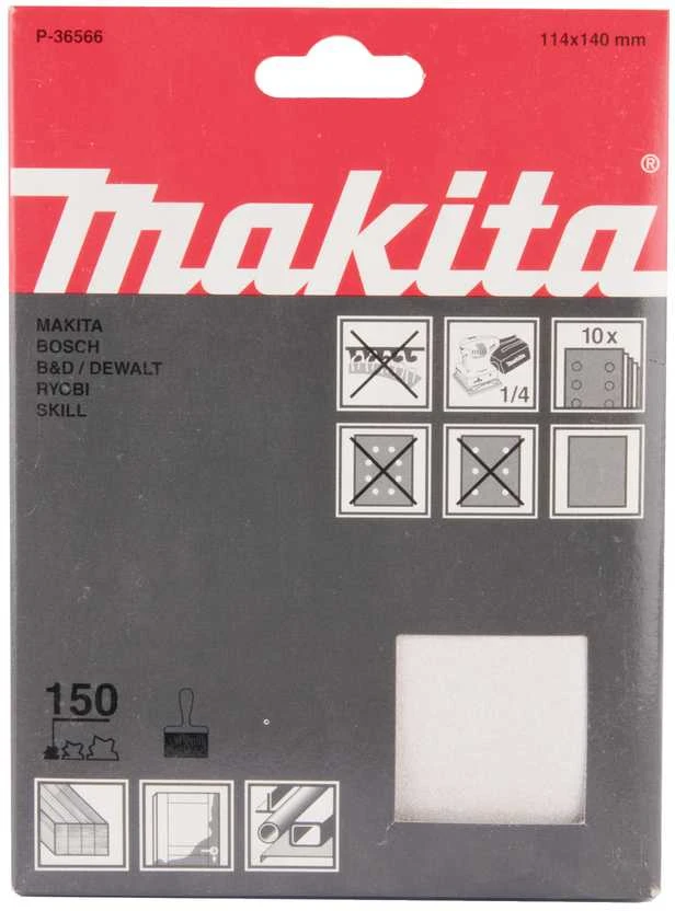 Makita Šlifavimo popierius 114X140 K150(10Vnt.) BO4556 P-36566