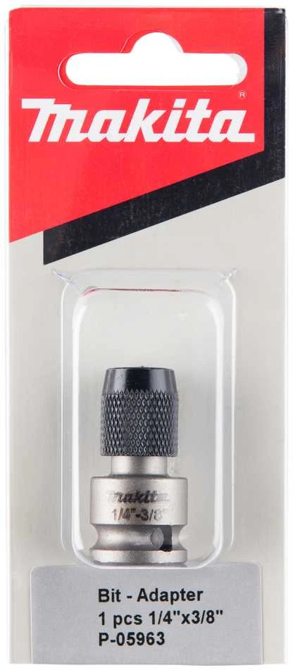 Makita Adapteris 3/8" to 1/4" HEX sukimo antgaliams , TW100D, BTL062, BTL063, TW140 P-05963