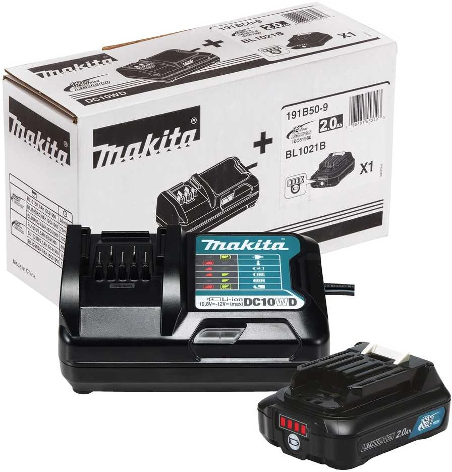 Makita Akumuliatoriaus ir kroviklio komplektas CXT® 191B50-9 12Vmax • BL1021B • DC10WD • CXT®