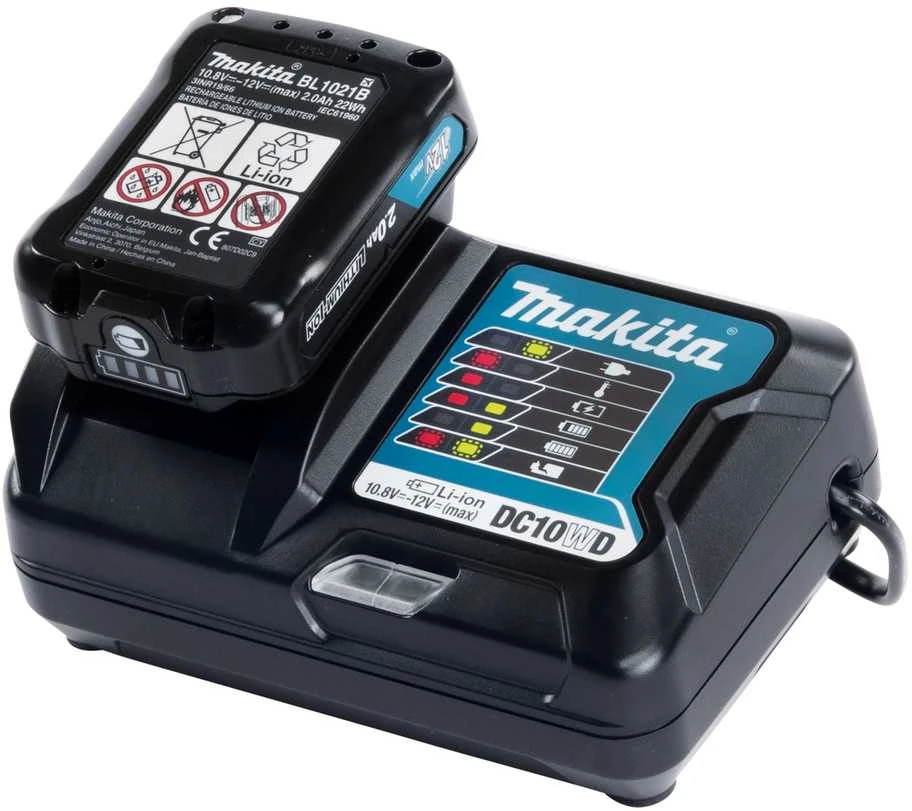 Makita Akumuliatoriaus ir kroviklio komplektas CXT® 191B50-9 12Vmax • BL1021B • DC10WD • CXT®