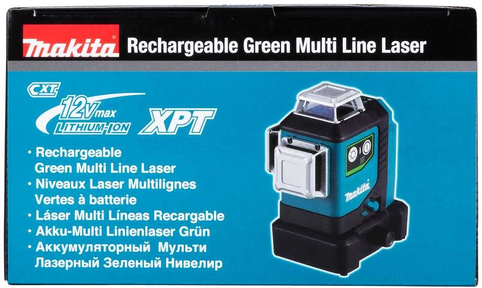Makita Akumuliatorinis 360° CXT® lazerinis nivelyras SK700GD 12Vmax • Žalias • 35 m