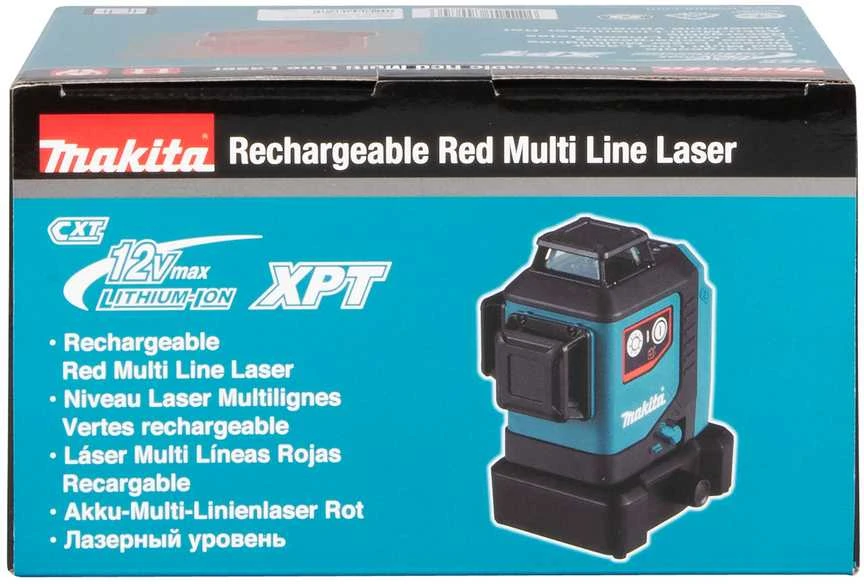 Makita Akumuliatorinis 360° CXT® lazerinis nivelyras SK700D 12Vmax • Raudono spindulio • 25 m