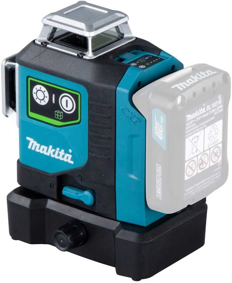 Makita Akumuliatorinis 360° CXT® lazerinis nivelyras SK700GD 12Vmax • Žalias • 35 m
