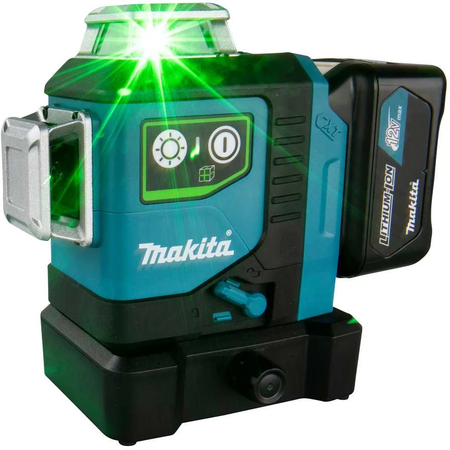 Makita Akumuliatorinis 360° CXT® lazerinis nivelyras SK700GD 12Vmax • Žalias • 35 m