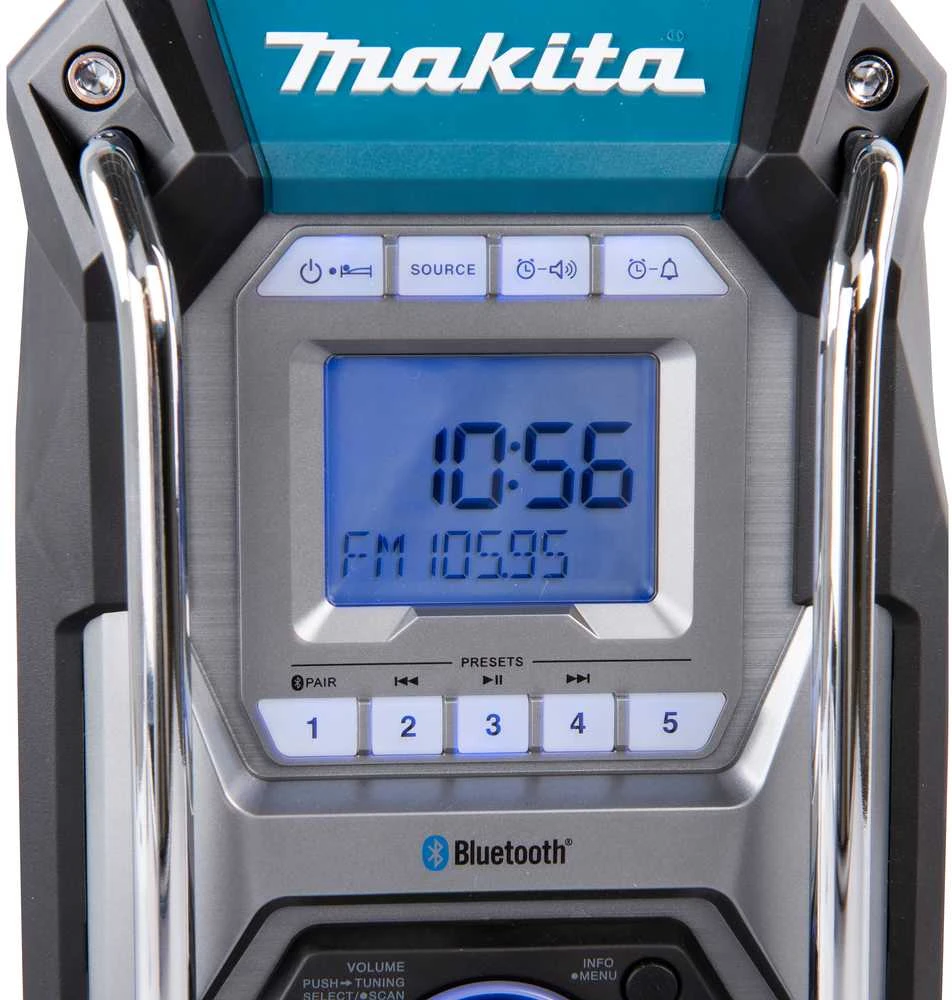 Makita Akumuliatorinis darbinis Bluetooth radijas MR002G XGT® • LXT® • CXT® • Bluetooth