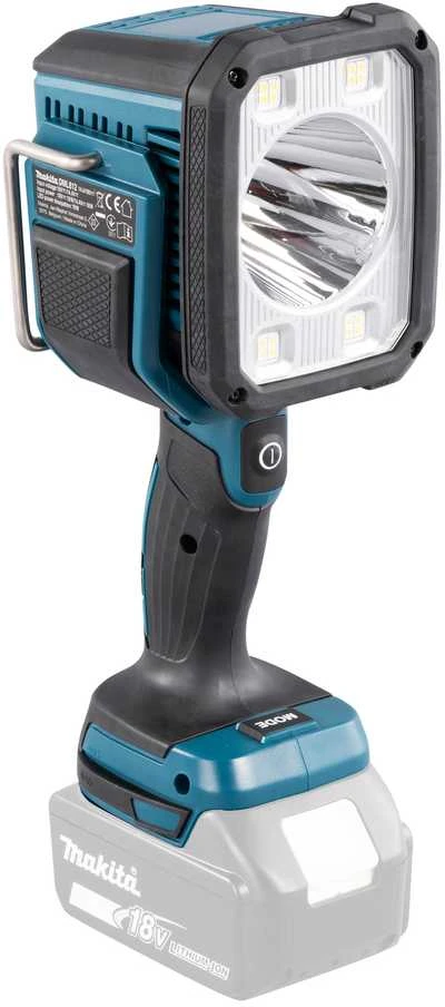 Makita Akumuliatorinis LED prožektorius DML812 14,4V / 18V LXT® • 1250 lm • komplektuojamas be akumuliatoriaus ir kroviklio.
