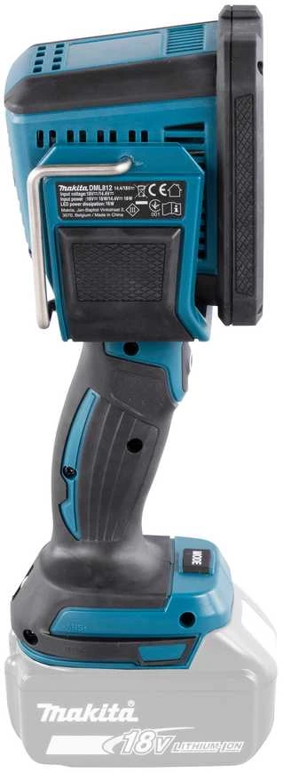 Makita Akumuliatorinis LED prožektorius DML812 14,4V / 18V LXT® • 1250 lm • komplektuojamas be akumuliatoriaus ir kroviklio.
