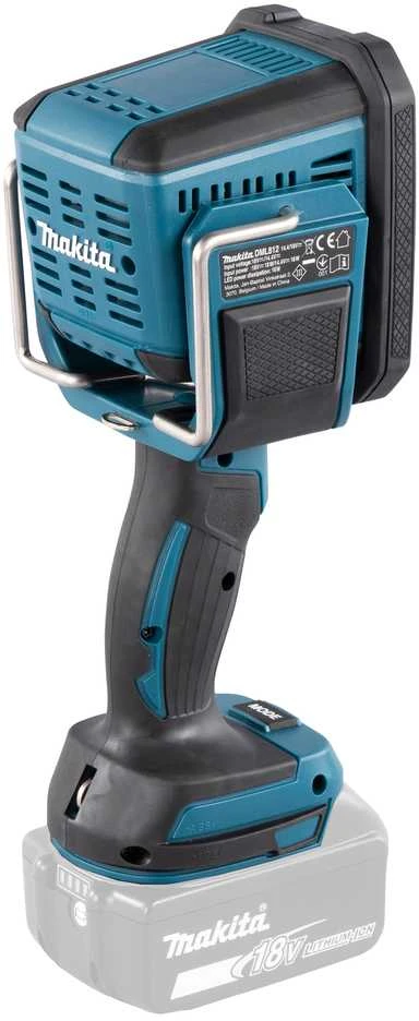 Makita Akumuliatorinis LED prožektorius DML812 14,4V / 18V LXT® • 1250 lm • komplektuojamas be akumuliatoriaus ir kroviklio.