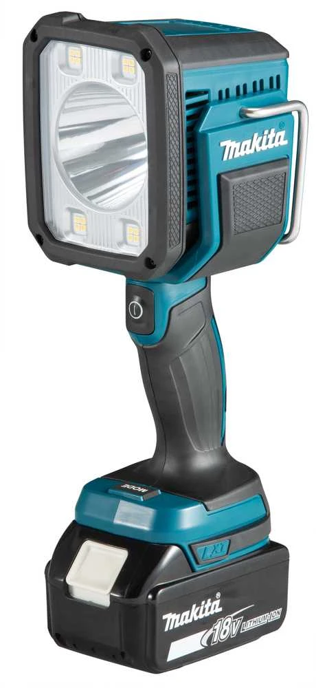 Makita Akumuliatorinis LED prožektorius DML812 14,4V / 18V LXT® • 1250 lm • komplektuojamas be akumuliatoriaus ir kroviklio.