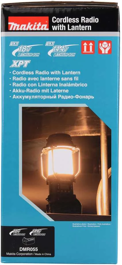 Makita Akumuliatorinis LXT® žibintas / radijas DMR055 14,4V / 18V • 130 lx