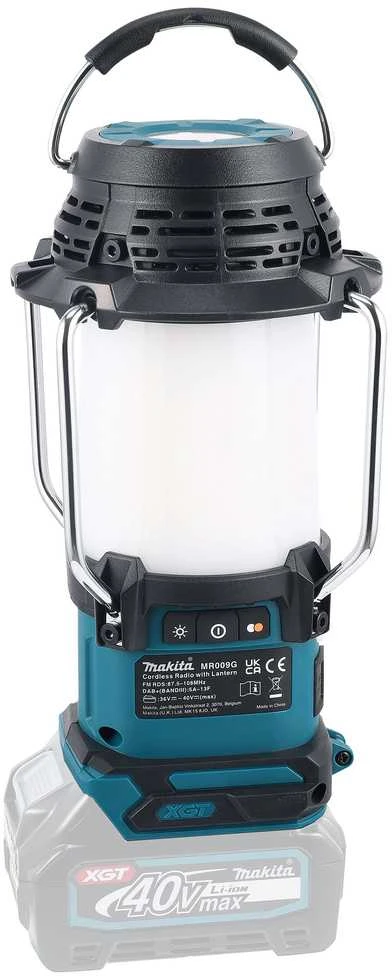 Makita Akumuliatorinis XGT® žibintas / radijas MR009G 40V • 1000lx • DAB/DAB+