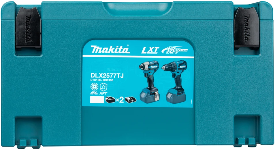 Makita Akumuliatorinių įrankių komplektas DLX2577TJ 18V