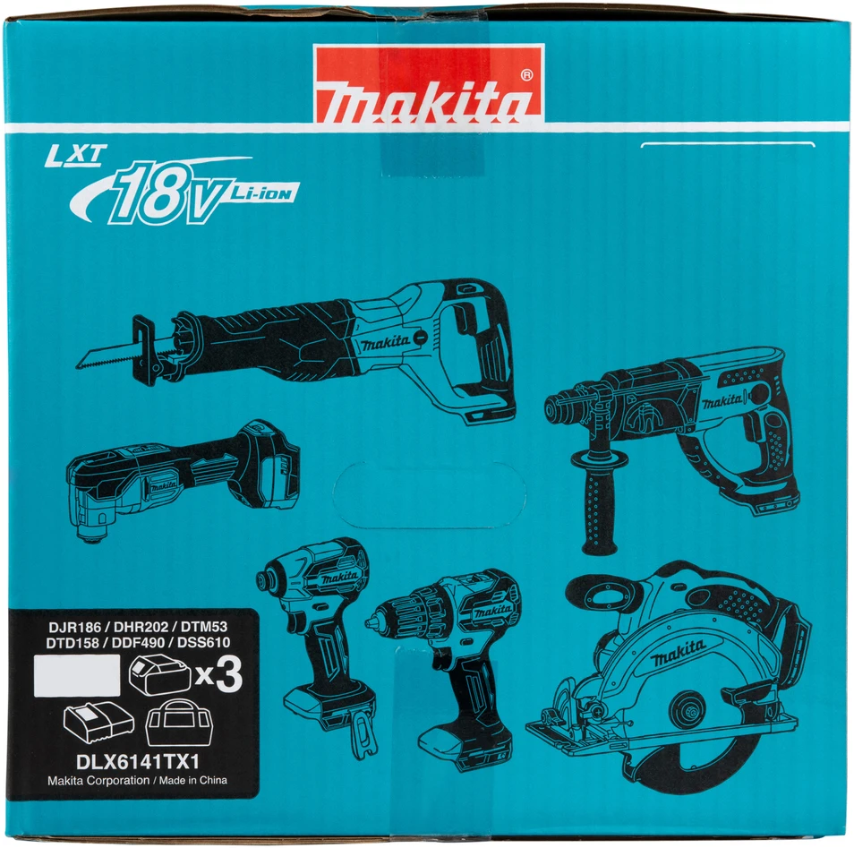 Makita Akumuliatorinių įrankių komplektas DLX6141TX1 18V