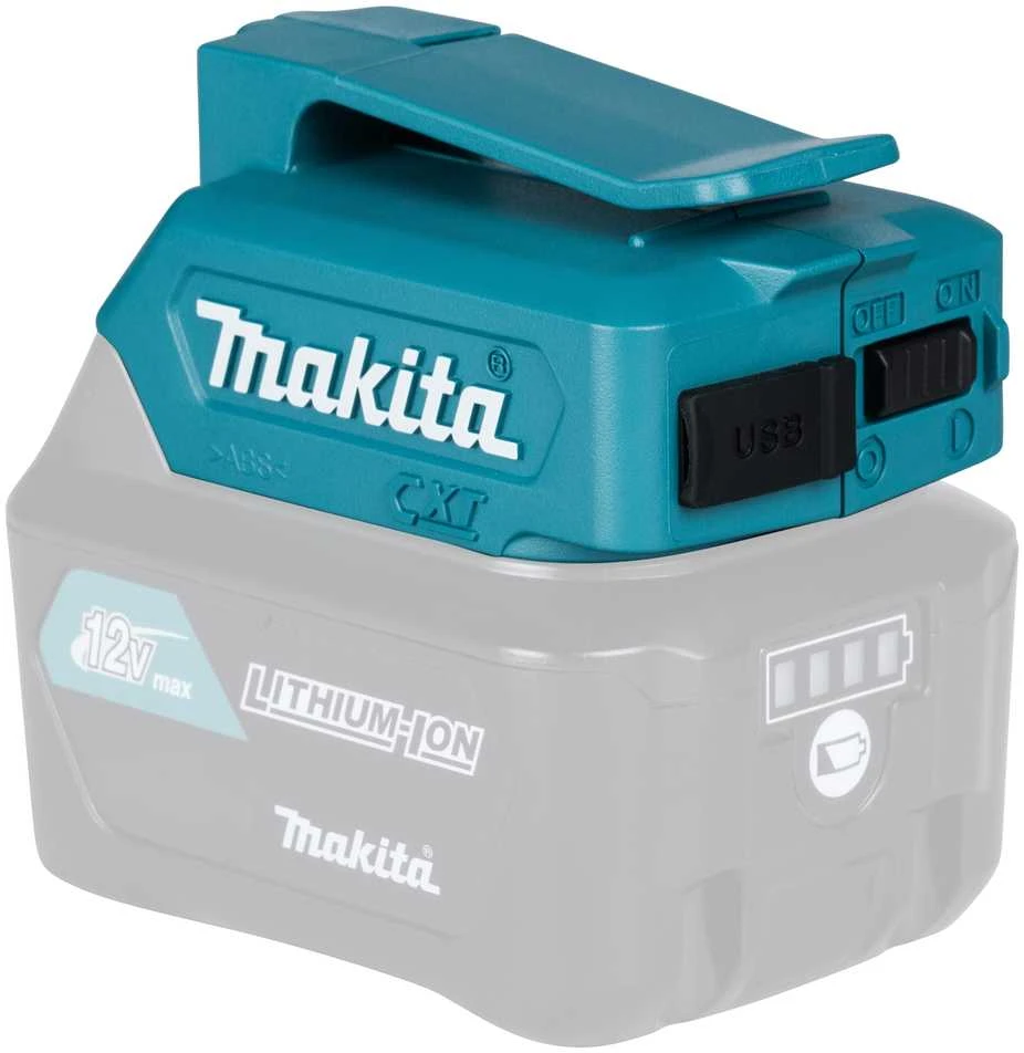 Makita Akumuliatorių adapteris 10,8V→USB ADP06 Li-ion • 12V max