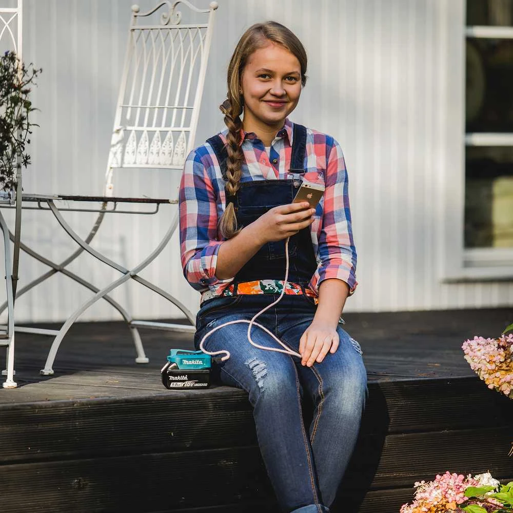 Makita Akumuliatorių adapteris 18V -> USB (2X) ADP05