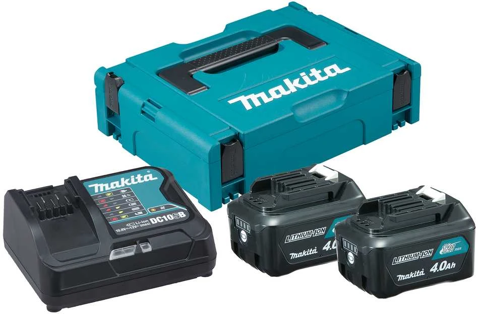 Makita Akumuliatorių ir kroviklio komplektas CXT® 197641-2 12Vmax • BL1041B x2 • DC10SB • CXT®