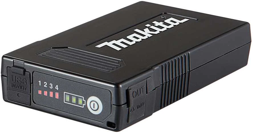 Makita akumuliatorius su USB jungtimi ir įkrovos indikatoriumi