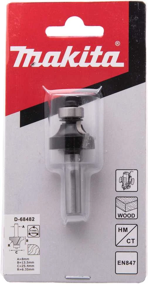 Makita Apvalinimo freza 25,4x13,5 mm/ 56,4mm, 8mm Kotelio skersmuo D-68482