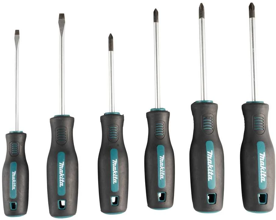 Makita Atsuktuvų rinkinys 6 vnt, PH1x100, PH2x100, PZ1x80, PZ2x100, SL4.0x100, SL5.5x100, E-13524