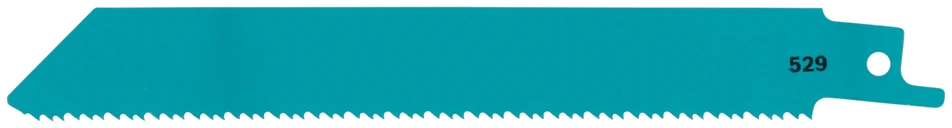 Makita Bi-Metal tiesinio pjūklo pjūkleliai metalui, 152 mm (10+12+14 TPI), 5 vnt E-26288 Ašmenys skirti šioms medžiagoms: plienas, nerūdijantis plienas