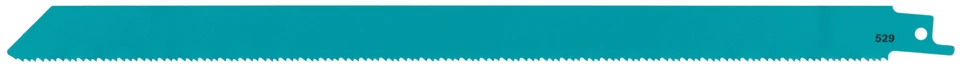 Makita Bi-Metal tiesinio pjūklo pjūkleliai metalui, 305 mm (10+12+14 TPI), 5 vnt. E-26303 Ašmenys skirti šioms medžiagoms: plienas, nerūdijantis plienas