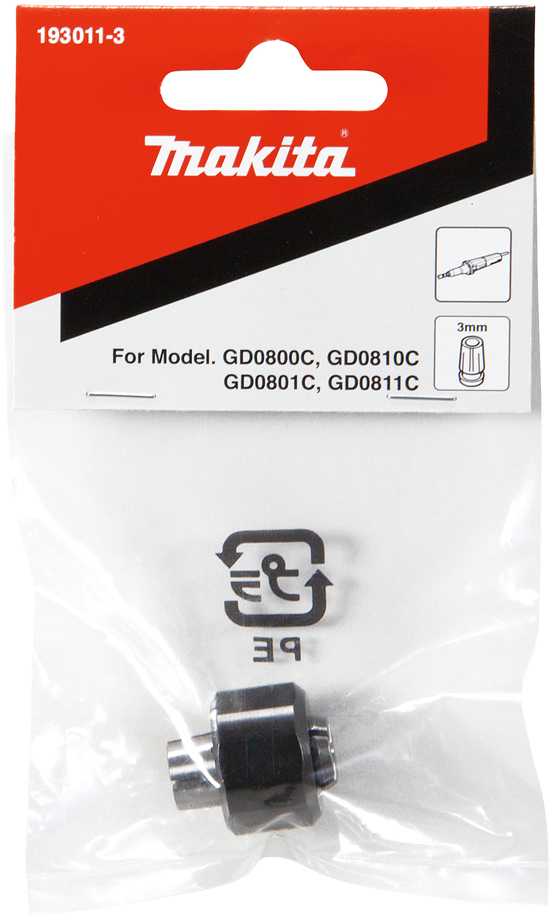 Makita Cangė 3MM GD0800C GD0810C 193011-3